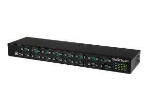 StarTech.com USB to Serial Hub - 16 Port - COM Port Retention - Rack Mount and Daisy Chainable - FTDI USB to RS232 Hub (ICUSB23216FD) - serial adapter - USB 2.0 - RS-232 x 16