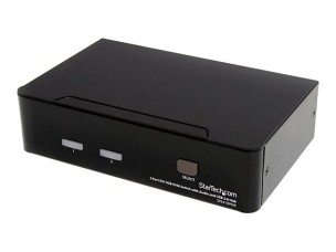 StarTech.com 2 Port DVI USB KVM Switch with Audio and USB 2.0 Hub (SV231DVIUA) - KVM / audio / USB switch - 2 ports