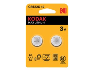 Kodak MAX KCR1220 battery - 2 x CR1220 - Li