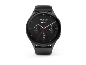 Hama 8900 - dark grey aluminium alloy - smart watch with bracelet - black