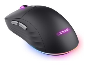 Trust GXT 926 REDEX II - mouse - ultra-low latency, adjustable RGB lighting - 2.4 GHz - black