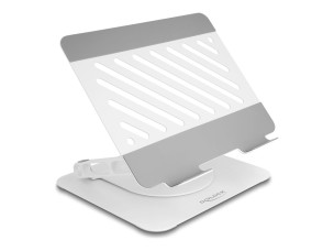 Delock - notebook / tablet stand - adjustable, aluminium, 360° rotatable