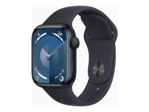 Apple Watch Series 9 (GPS) - midnight aluminium - smart watch with sport band - midnight - 64 GB
