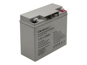 Qoltec - UPS battery - agm battery, 12V, max. 300A - Lead Acid - 20 Ah