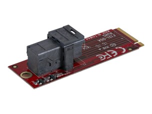 StarTech.com U.2 to M.2 Adapter - for 1 x U.2 PCIe NVMe SSD - M.2 PCIe x4 Host Interface - U.2 SSD - M.2 PCIe Adapter - U.2 Drive (M2E4SFF8643) - interface adapter - SAS - M.2 Card