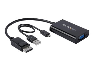 StarTech.com DisplayPort to VGA Adapter with Audio - 1920x1200 - DP to VGA Converter for Your VGA Monitor or Display (DP2VGAA) - DisplayPort / VGA adapter - 18.4 m