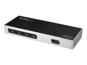 StarTech.com Dual 4K Dock - Mac and Windows - USB-A & USB-C - DP & HDMI (DK30A2DH) - docking station - USB-C / Thunderbolt 3 - 2 x HDMI - 1GbE