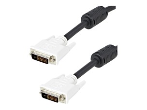 StarTech.com 2m DVI-D Dual Link Cable - Male to Male DVI-D Digital Video Monitor Cable - 25 pin DVI-D Cable M/M Black 2 Meter - 2560x1600 (DVIDDMM2M) - DVI cable - 2 m