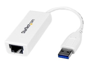 StarTech.com USB 3.0 to Gigabit Ethernet Network Adapter - 10/100/1000 NIC - USB to RJ45 LAN Adapter for PC Laptop or MacBook (USB31000SW) - network adapter - USB 3.0 - Gigabit Ethernet