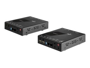 StarTech.com HDMI KVM Extender over IP Network - 4K 30Hz HDMI and USB over IP LAN or Cat5e/Cat6 Ethernet (100m/330ft) - Remote KVM Console - video/audio extender - HDMI - TAA Compliant