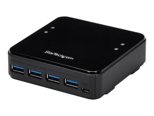 StarTech.com USB 3.0 Peripheral Sharing Switch - 4 USB 3.0 x 4 Computers - Mac / Windows / Linux - USB A/B Switch - USB Switch (HBS304A24A) - hub - 4 ports