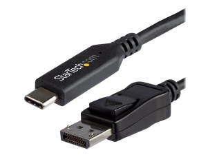 StarTech.com 6ft/1.8m USB C to DisplayPort 1.4 Cable, 4K/5K/8K USB Type-C to DP 1.4 Alt Mode Video Adapter Converter, HBR3/HDR/DSC, 8K 60Hz DP 1.4 Monitor Cable for USB-C and Thunderbolt 3 - 8K USB-C to DP Cable - external video adapter - black