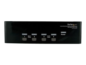 StarTech.com 4 Port DVI VGA Dual Monitor KVM Switch USB with Audio and USB 2.0 Hub (SV431DDVDUA) - KVM / audio / USB switch - 4 ports