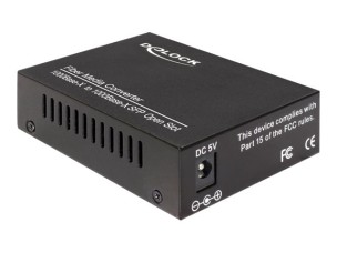 Delock Media Converter 1000Base-X to SFP - fibre media converter - 10Mb LAN, 100Mb LAN, 1GbE