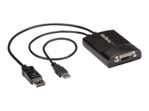 StarTech.com DisplayPort to DVI Adapter - Dual-Link - Active DVI-D Adapter for Your Monitor / Display - USB Powered - 2560x1600 (DP2DVID2) - DisplayPort / DVI adapter - 37 cm