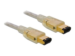 Delock - IEEE 1394 cable - 6 PIN FireWire to 6 PIN FireWire - 1 m