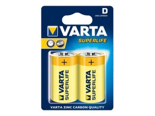 Varta Superlife battery - 2 x D - Carbon Zinc