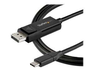 StarTech.com 3ft/1m USB C to DisplayPort 1.4 Cable 8K 60Hz/4K, Bidirectional DP to USB-C or USB-C to DP Reversible Video Adapter Cable, HBR3/HDR/DSC, USB Type C/Thunderbolt 3 Monitor Cable - 8K USB-C to DP Cable (CDP2DP141MBD) - DisplayPort cable - 24 pin