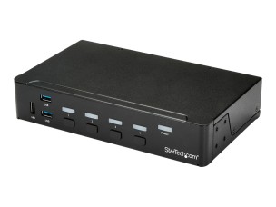 StarTech.com 4 Port HDMI KVM - HDMI KVM Switch - 1080p - USB 3.0 & Audio Support - KVM Video Switch (SV431HDU3A2) - KVM / USB switch - 4 ports - rack-mountable