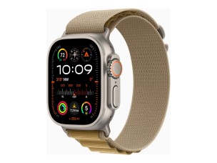 Apple Watch Ultra 2 GPS + Cellular 49mm Natural Titanium Case with Tan Alpine Loop - Medium