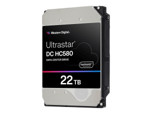 WD Ultrastar DC HC580 WUH722422ALE6L4 - hard drive - 22 TB - SATA 6Gb/s