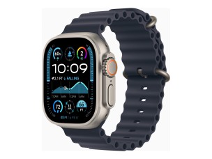 Apple Watch Ultra 2 GPS + Cellular 49mm Natural Titanium Case with Navy Ocean Band