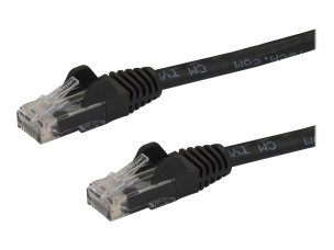 StarTech.com 50cm CAT6 Ethernet Cable, 10 Gigabit Snagless RJ45 650MHz 100W PoE Patch Cord, CAT 6 10GbE UTP Network Cable w/Strain Relief, Black, Fluke Tested/Wiring is UL Certified/TIA - Category 6 - 24AWG (N6PATC50CMBK) - patch cable - 50 cm - black