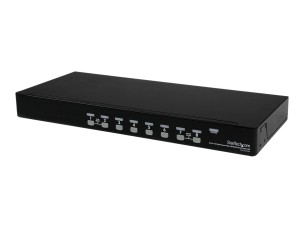 StarTech.com 8-Port USB KVM Swith with OSD - TAA Compliant - 1U Rack Mountable VGA KVM Switch (SV831DUSBU) - KVM switch - 8 ports