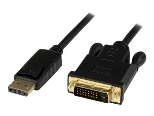 StarTech.com 6 ft DisplayPort to DVI Active Adapter Converter Cable - 6ft (1.8m) Active DP to DVI M/M Cable for PC - 1920x1200 - Black (DP2DVIMM6BS) - display cable - 1.8 m