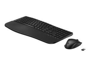 HP 685 - keyboard and mouse set - dual mode, 3-zone layout, multi-device, 23 programmable keys, OS Auto-Detection, low profile key travel full size - QWERTY - English - black - Smart Buy Input Device