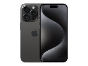 Apple iPhone 15 Pro - black titanium - 5G smartphone - 128 GB - GSM