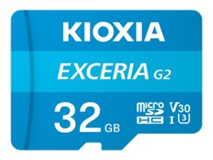 KIOXIA EXCERIA G2 - flash memory card - 32 GB - microSDHC UHS-I