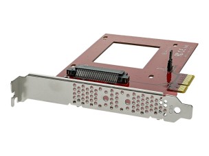 StarTech.com U.2 to PCIe Adapter - x4 PCIe - For 2.5" U.2 NVMe SSD - SFF-8639 PCIe Adapter - U.2 SSD - PCIe SSD - U.2 drive (PEX4SFF8639) - interface adapter - Ultra M.2 Card - PCIe 3.0 x4