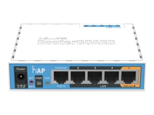 MikroTik RouterBOARD hAP - wireless router - Wi-Fi - desktop
