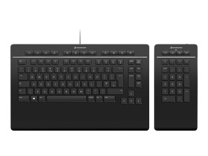 3Dconnexion Keyboard Pro with Numpad - keyboard and numeric pad set - QWERTY - UK Input Device