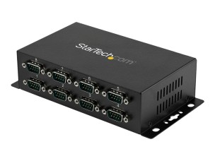 StarTech.com 8 Port USB to Serial RS232 Adapter - Wall Mount - Din Rail - COM Port Retention - FTDI USB to DB9 RS232 Hub (ICUSB2328I) - serial adapter - USB 2.0 - RS-232 x 8