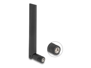 Delock antenna - RP-SMA plug, with tilt joint, Wi-Fi 6E,