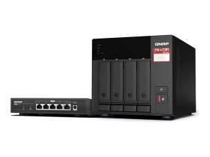 QNAP TS-473A - NAS server - with QSW-1105-5T switch