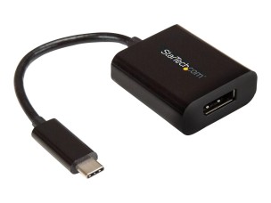 StarTech.com USB C to DisplayPort Adapter 4K 60Hz - USB Type-C to DP 1.4 Monitor Video Converter (DP Alt Mode) - Thunderbolt 3 Compatible - DisplayPort adapter - 24 pin USB-C to DisplayPort - 14 cm