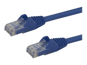 StarTech.com 50cm CAT6 Ethernet Cable, 10 Gigabit Snagless RJ45 650MHz 100W PoE Patch Cord, CAT 6 10GbE UTP Network Cable w/Strain Relief, Blue, Fluke Tested/Wiring is UL Certified/TIA - Category 6 - 24AWG (N6PATC50CMBL) - patch cable - 50 cm - blue