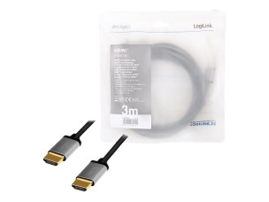 LogiLink HDMI cable with Ethernet - 3 m