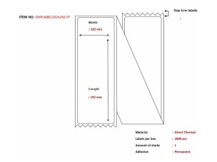 Capture - fanfold labels - 2000 label(s) - 102 x 192 mm