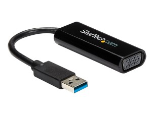 StarTech.com USB 3.0 to VGA Adapter - Slim Design - 1920x1200 - adapter - VGA / USB - TAA Compliant - 19 cm