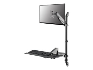 Neomounts WL90-325BL1 mounting kit - sit-stand workstation - for LCD display / keyboard / mouse - black