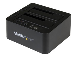 StarTech.com Standalone Hard Drive Duplicator, Dual Bay HDDSSD ClonerCopier, USB 3.1 (10 Gbps) to SATA III (6Gbps) HDDSSD Docking Station, Hard Disk Duplicator Dock - Hard Drive Cloner - hard drive duplicator