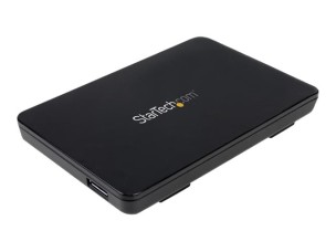 StarTech.com USB 3.1 (10Gbps) Tool-free Enclosure for 2.5" SATA Drives - Ultra-fast, Portable Data Storage - Lightweight Plastic (S251BPU313) - storage enclosure - SATA 6Gb/s - USB 3.1 (Gen 2)