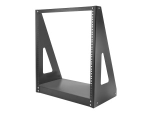 StarTech.com 12U Heavy Duty 2 Post Open Frame Network Rack - 350lbs - 19" Free Standing Desktop Rack for Computer, AV, Media, IT Equipment (2POSTRACK12) - rack - 12U