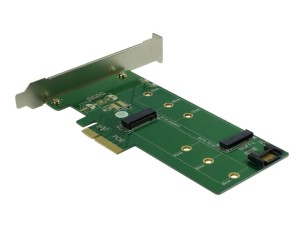 Inter-Tech KT015 - interface adapter - M.2 Card / SATA 6Gb/s - PCIe 3.0 x4