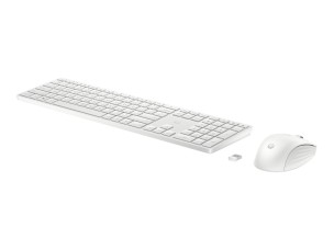 HP 655 - keyboard and mouse set - QWERTY - English - white Input Device