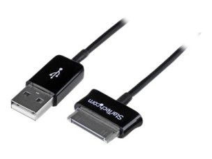 StarTech.com 1m Dock Connector to USB Cable for Samsung Galaxy Tab - USB Cable to Samsung Galaxy Tablet (USB2SDC1M) - charging / data cable - 1 m